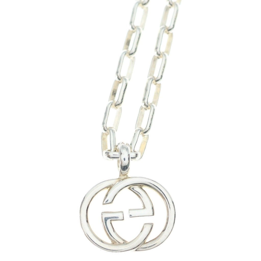 GUCCI(グッチ) インターロッキング GGネックレス ペンダント チェーン シルバー Ag925 9132L 9053 レディース