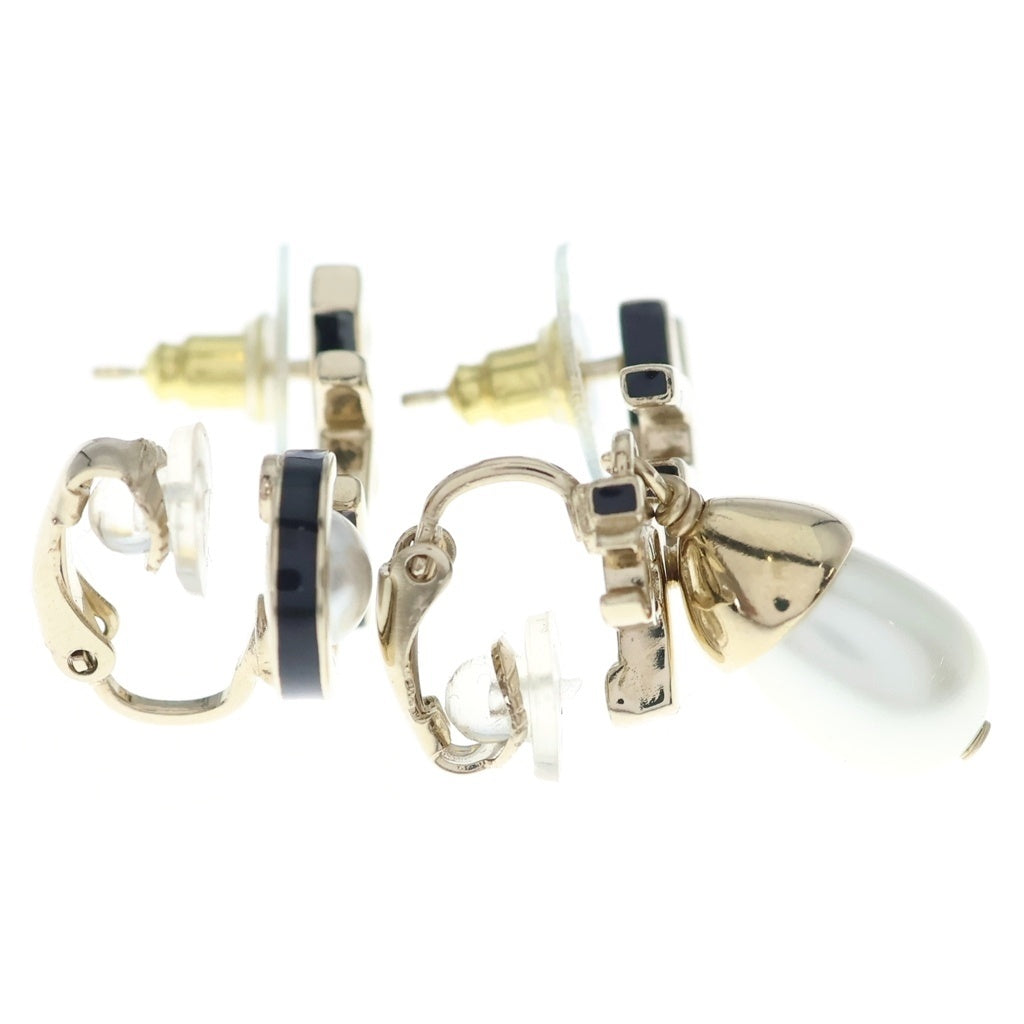 CHANEL(シャネル) ロゴ パール ピアス ゴールド GP A22K レディース