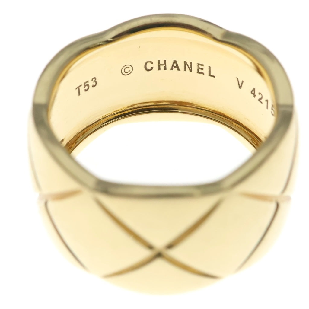 CHANEL(シャネル) ココクラッシュ ラージ Au750 K18YG リング 指輪 #53 イエローゴールド レディース