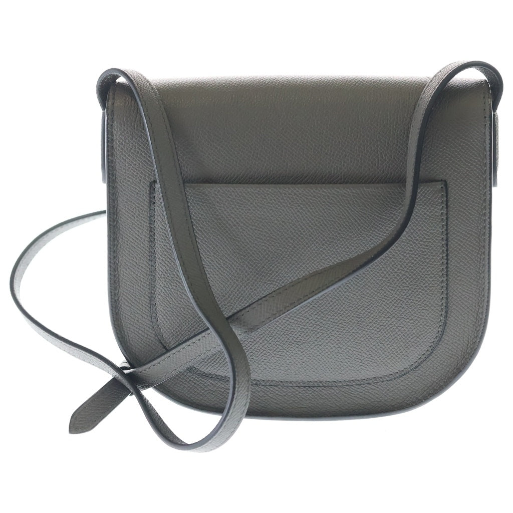 CELINE(セリーヌ) トロッター ショルダーバッグ グレー レザー ゴールド金具 レディース