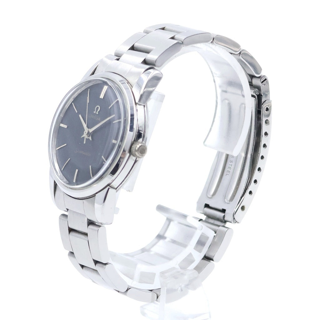 OMEGA(オメガ) シーマスター 黒文字盤 SS/手巻き ステンレス ヴィンテージ 腕時計 2759-10