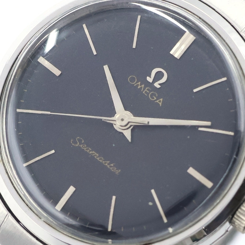 OMEGA(オメガ) シーマスター 黒文字盤 SS/手巻き ステンレス ヴィンテージ 腕時計 2759-10