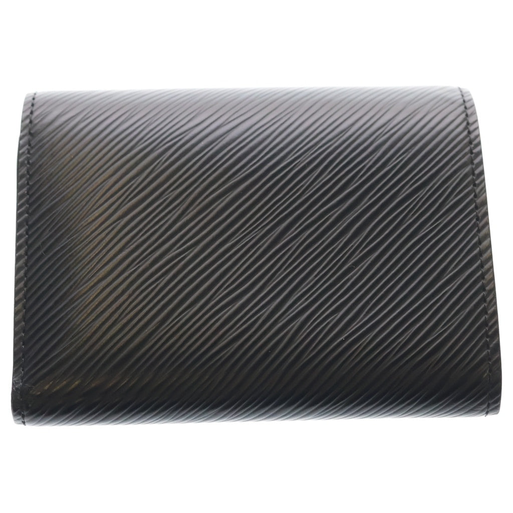 LOUIS VUITTON(ルイヴィトン) エピ ポルトフォイユ ツイスト コンパクトウォレット 三つ折り財布 コインケース ブラック レザー M63322 シルバー金具 レディース