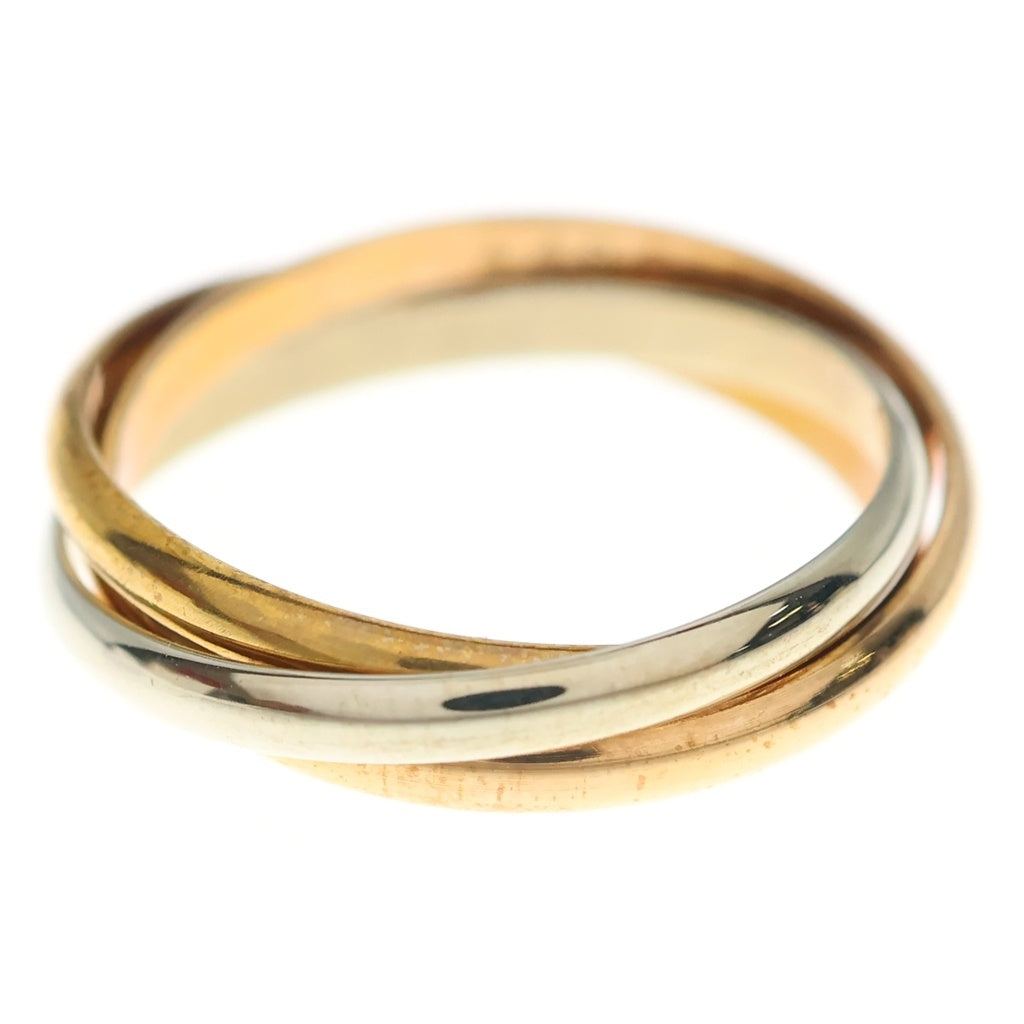 Cartier(カルティエ) トリニティ スモール 3カラー Au750YG/WG/PG リング 指輪 #51 イエローゴールド/ピンクゴールド/ホワイトゴールド レディース