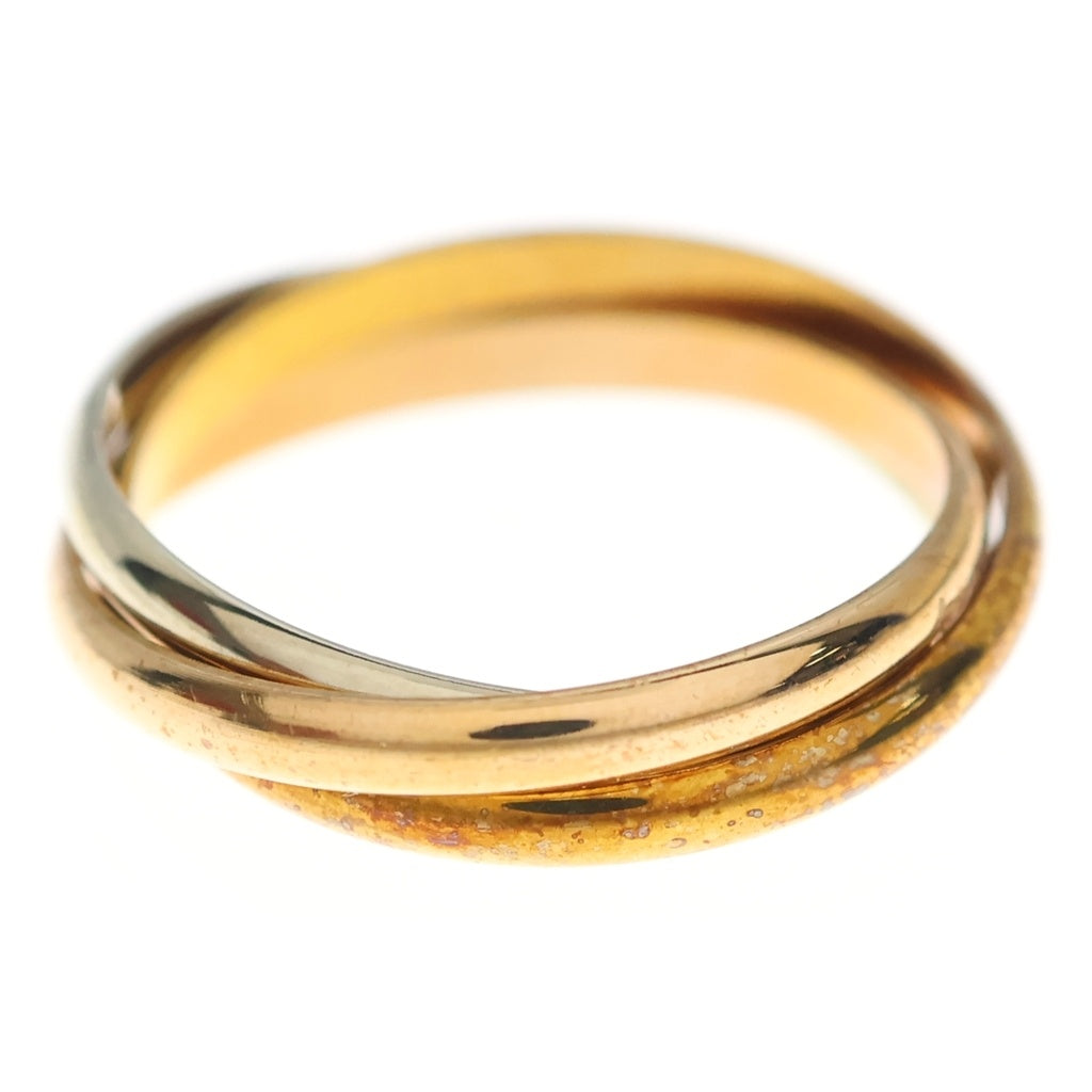 Cartier(カルティエ) トリニティ スモール 3カラー Au750YG/WG/PG リング 指輪 #51 イエローゴールド/ピンクゴールド/ホワイトゴールド レディース