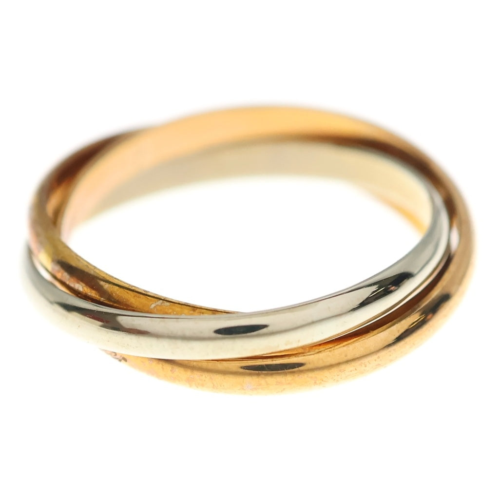 Cartier(カルティエ) トリニティ スモール 3カラー Au750YG/WG/PG リング 指輪 #51 イエローゴールド/ピンクゴールド/ホワイトゴールド レディース
