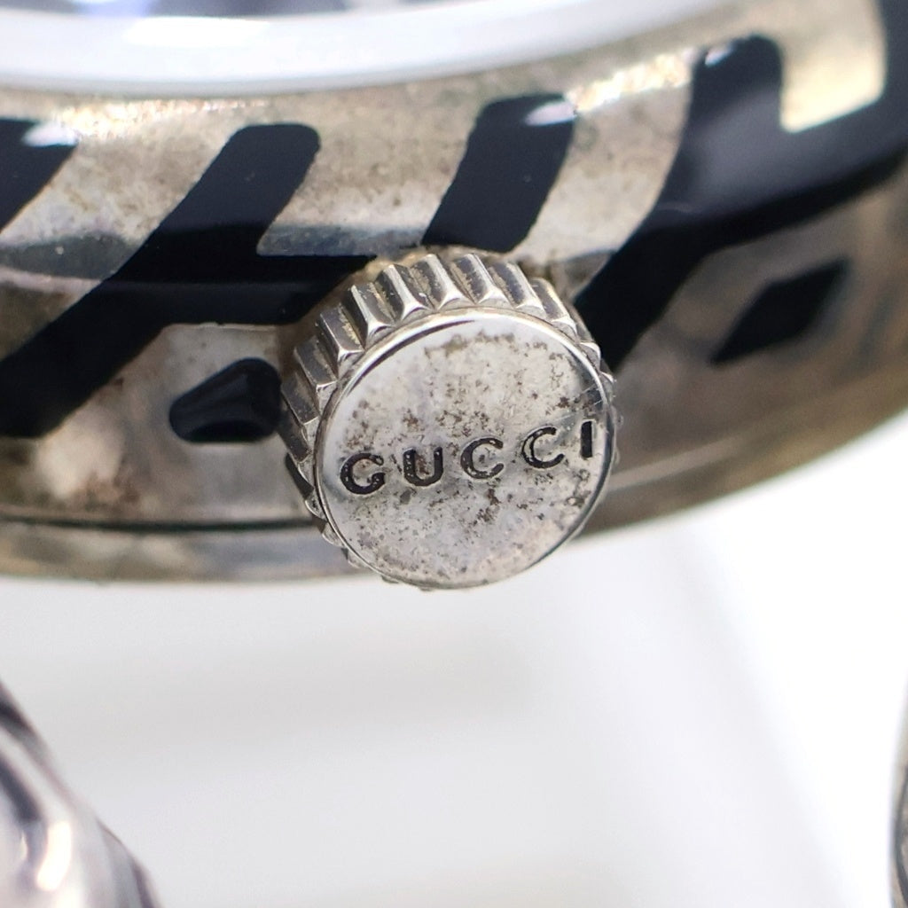 GUCCI(グッチ) DIONYSUS ディオニュソス バングルウォッチ 黒文字盤 SV925/QZ シルバー クォーツ 腕時計 149.5