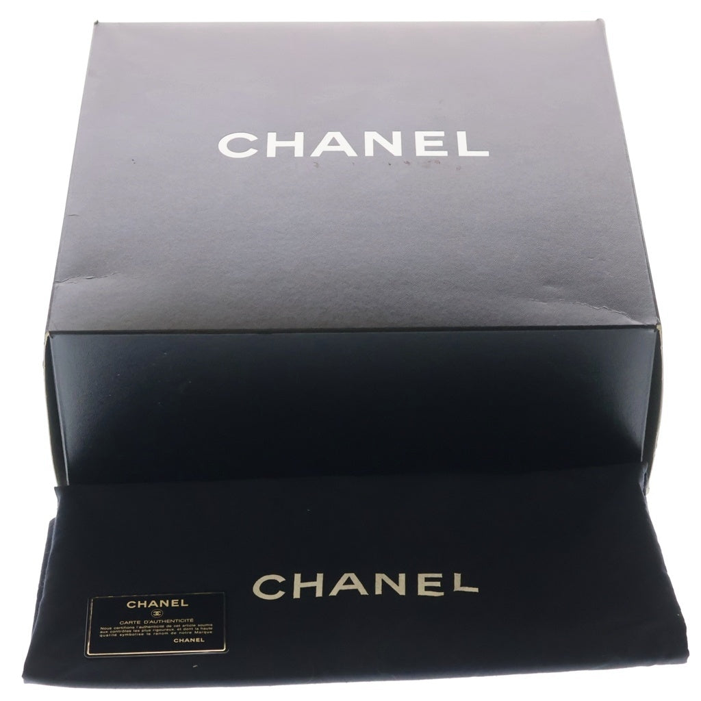 CHANEL(シャネル) デカマトラッセ30 SフラップWチェーンショルダーバッグ ブラック ラムスキン ゴールド金具 レディース