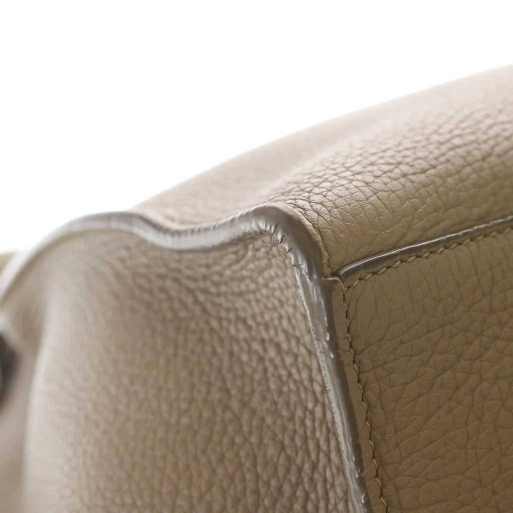CELINE(セリーヌ) ビックバック スモール ハンドバッグ ベージュ レザー シルバー金具 レディース