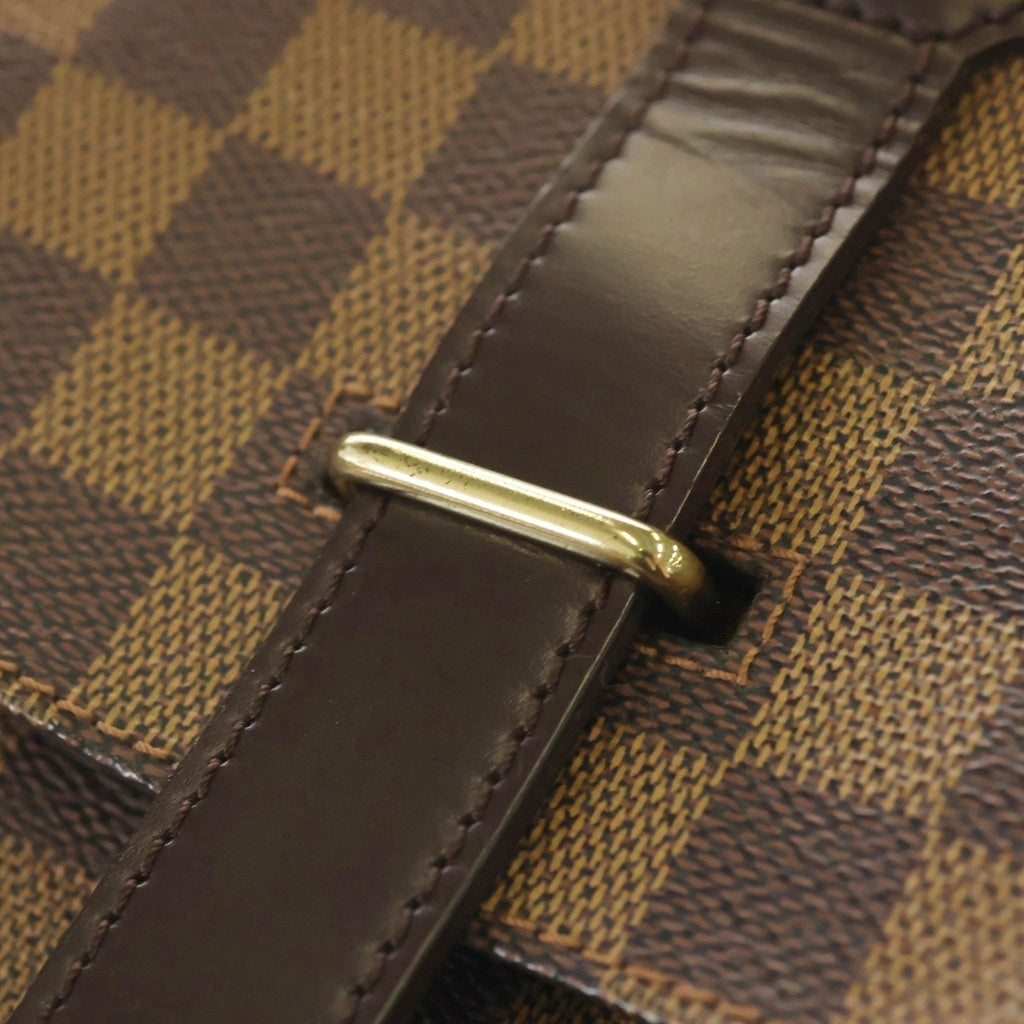 LOUIS VUITTON(ルイヴィトン) ダミエ ブロードウェイ ショルダーバッグ ブラウン レザー×PVC N42270 ゴールド金具