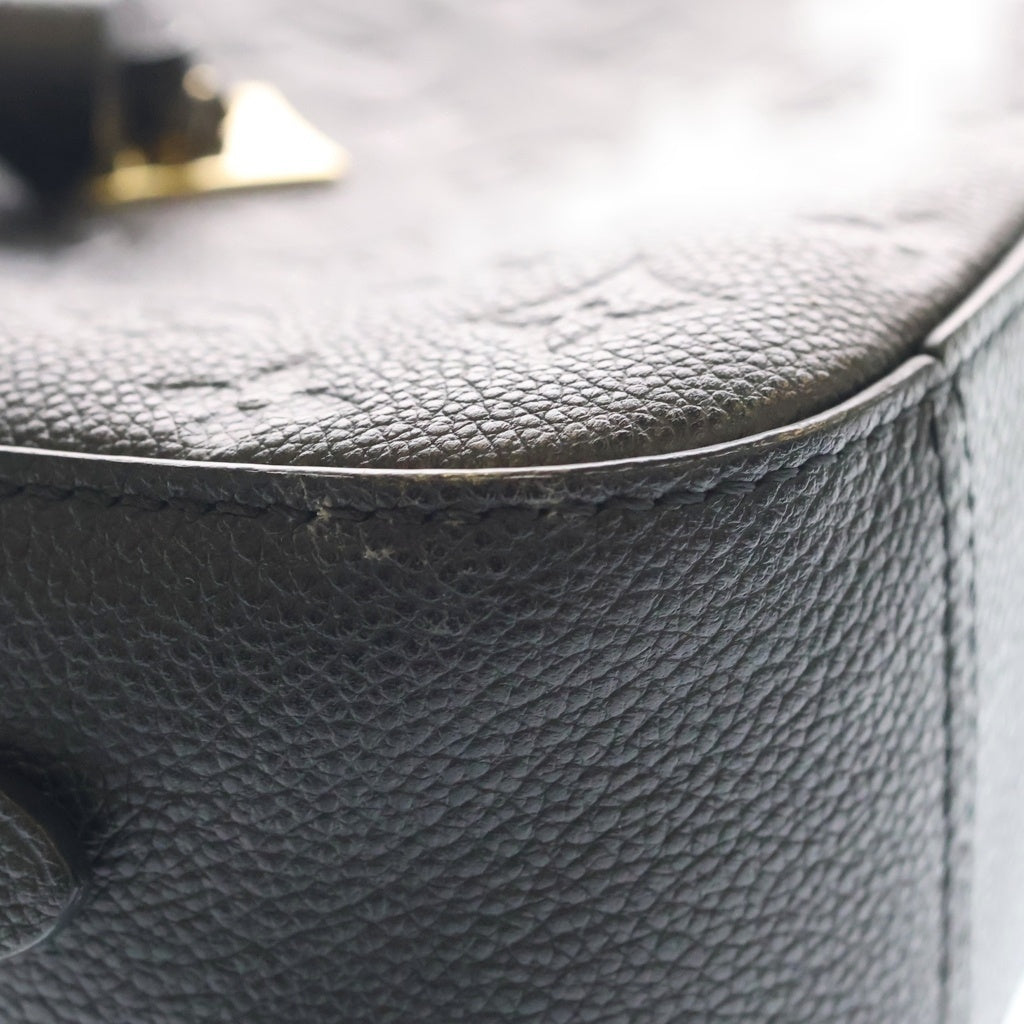 LOUIS VUITTON(ルイヴィトン) アンプラント サントンジュ ショルダーバッグ ミニバッグ ブラック レザー M44593 ゴールド金具 レディース
