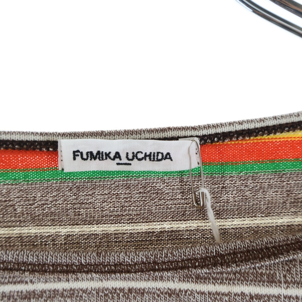 FUMIKA UCHIDA(フミカウチダ) GRANDRELLE MULTI STRIPE T-SHIRT マルチストライプ コットンTシャツ マルチカラー FU-X-CS005 レディース