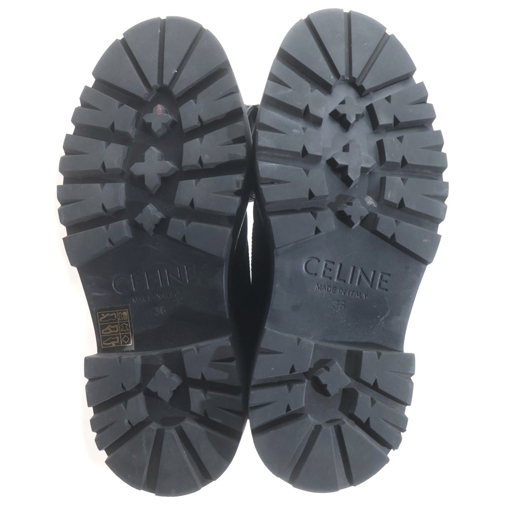 CELINE(セリーヌ) トリオンフ バルキー レースアップシューズ ブラック レディース
