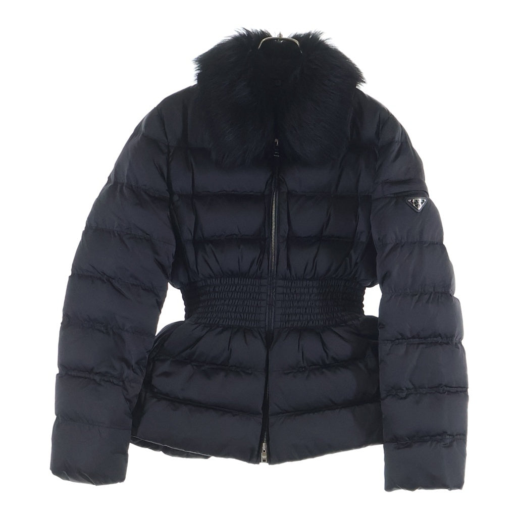 PRADA(プラダ) トライアングルロゴ ショートダウンジャケット ブラック #44 29P353 R202 ROK レディース