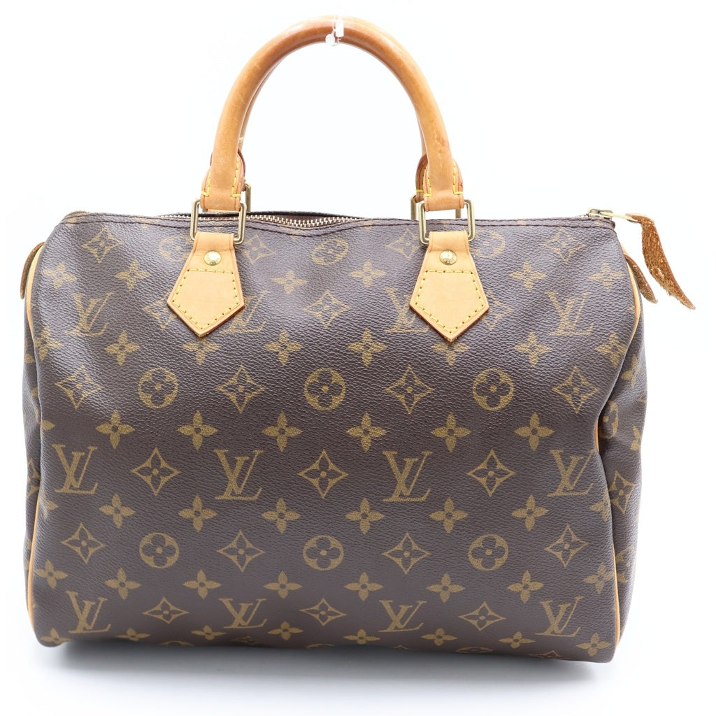 LOUIS VUITTON(ルイヴィトン) モノグラム スピーディ30 PVC レザー ハンドバッグ ブラウン M41526 レディース