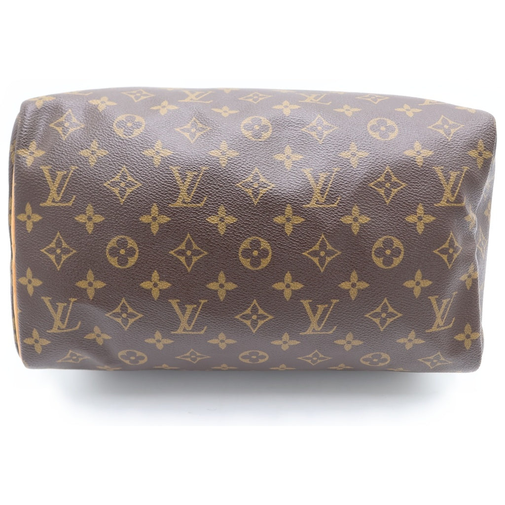 LOUIS VUITTON(ルイヴィトン) モノグラム スピーディ30 PVC レザー ハンドバッグ ブラウン M41526 レディース