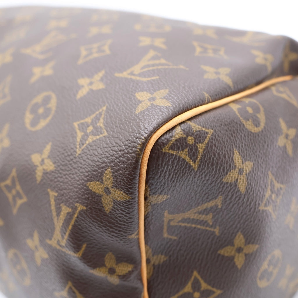 LOUIS VUITTON(ルイヴィトン) モノグラム スピーディ30 PVC レザー ハンドバッグ ブラウン M41526 レディース