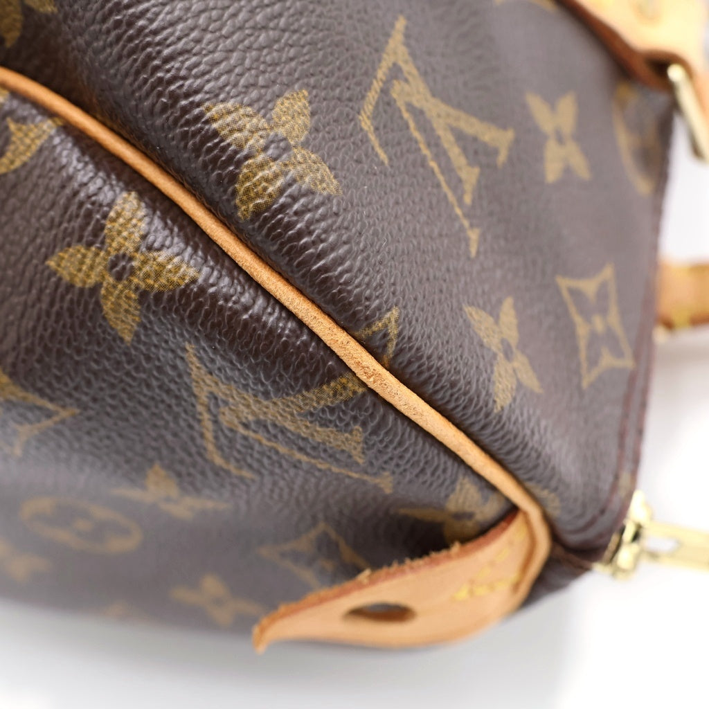 LOUIS VUITTON(ルイヴィトン) モノグラム スピーディ30 PVC レザー ハンドバッグ ブラウン M41526 レディース