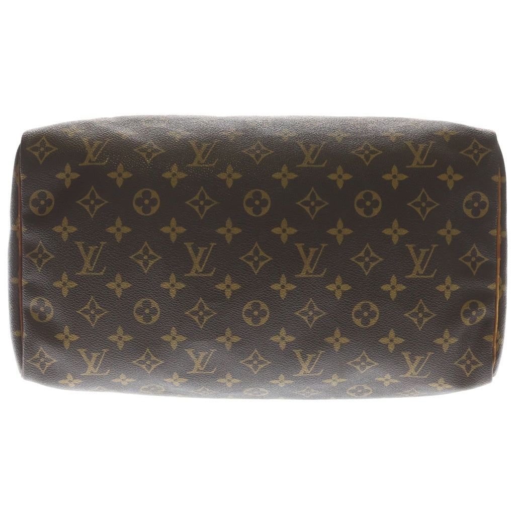 LOUIS VUITTON(ルイヴィトン) モノグラム スピーディ35 PVC レザー ハンドバッグ ブラウン M41524 レディース