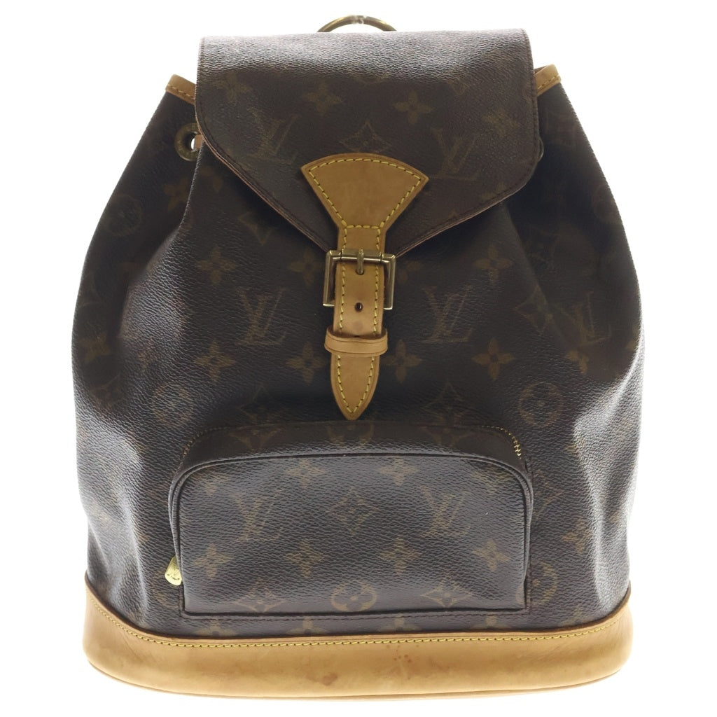 LOUIS VUITTON(ルイヴィトン) モノグラム モンスリMM PVC レザー バックパック リュックサック ブラウン M51136 レディース