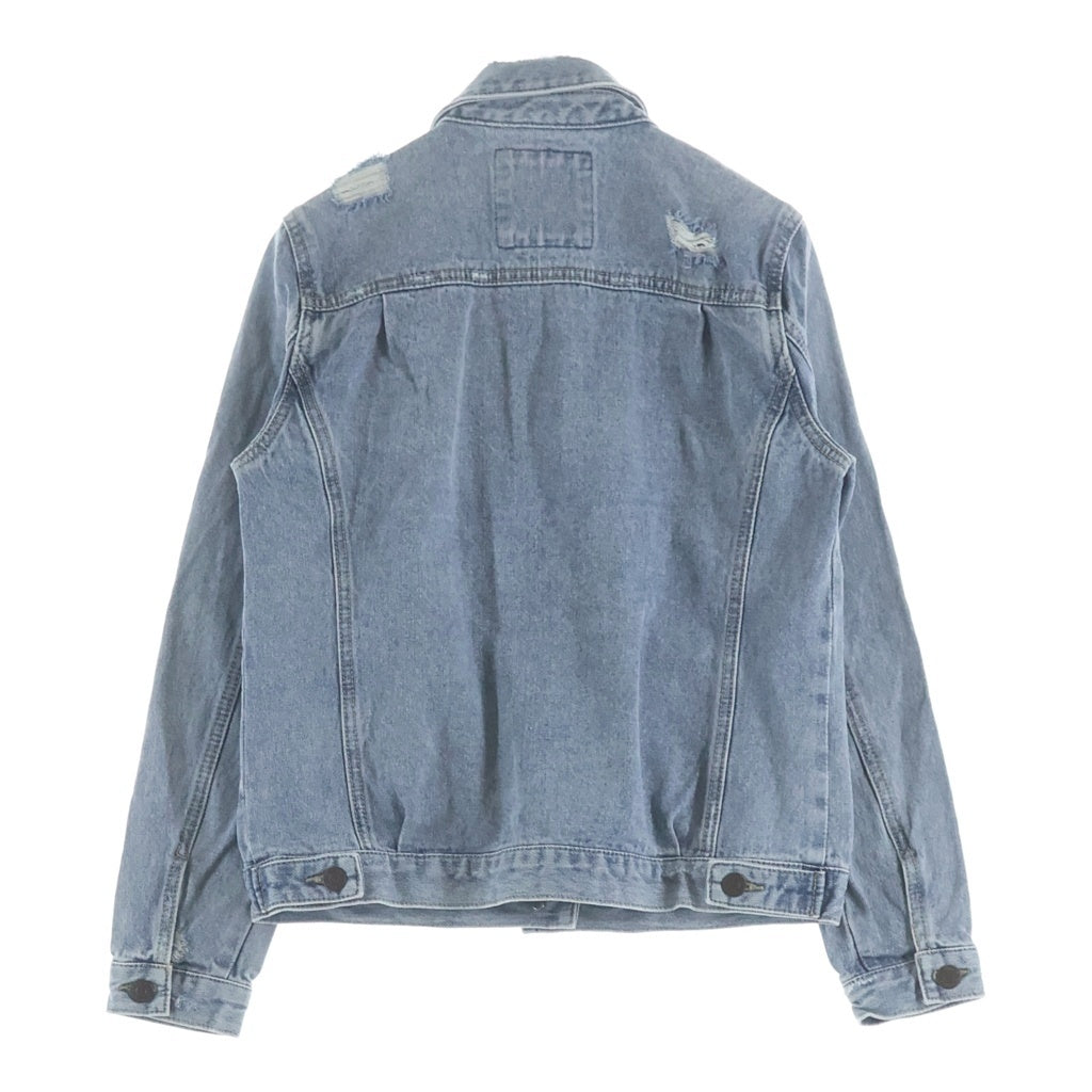 GUESS(ゲス) デニム トラッカージャケット ロゴ インディゴ RK1D1850K レディース
