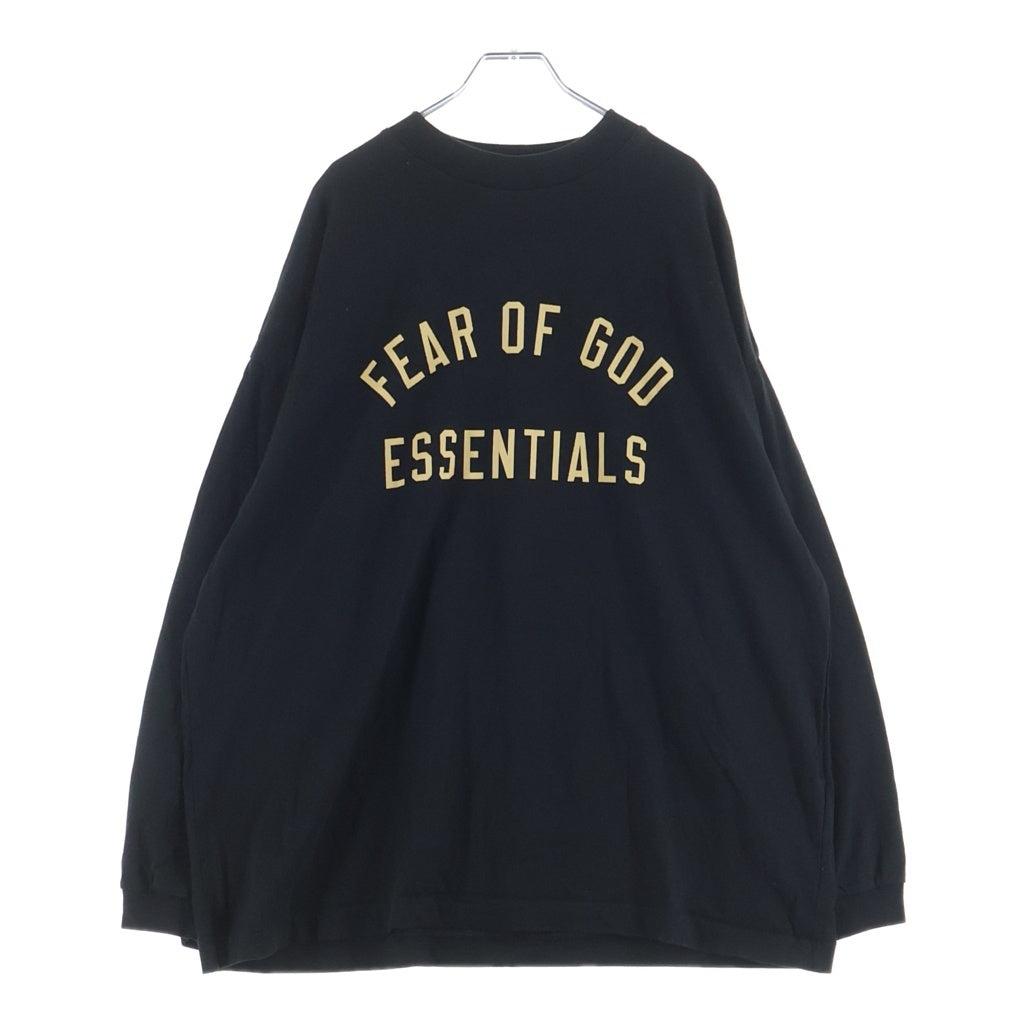 FEAR OF GOD ESSENTIALS(フィアオブゴッド エッセンシャルズ) ロゴロングスリーブTシャツ ブラック #S レディース