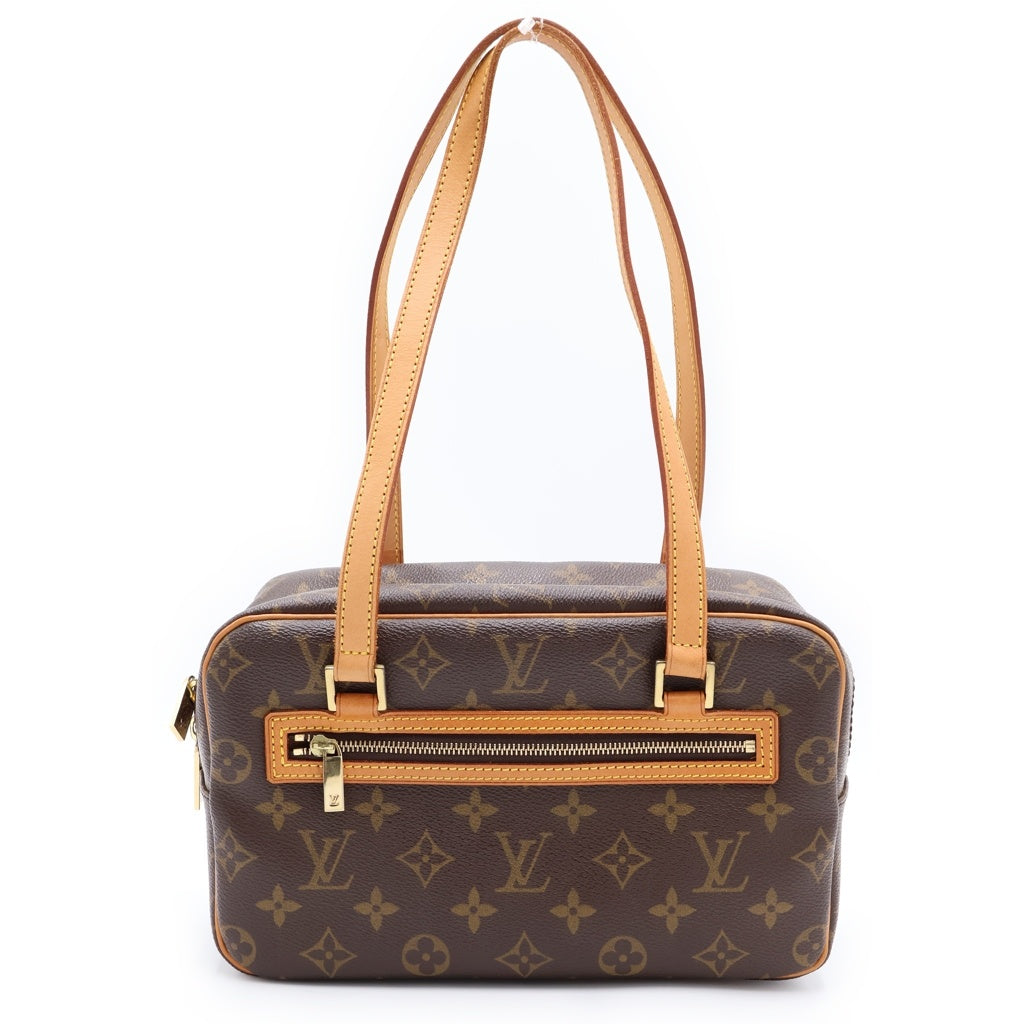 LOUIS VUITTON(ルイヴィトン) モノグラム シテMM PVC レザー ショルダーバッグ ブラウン M51182 レディース
