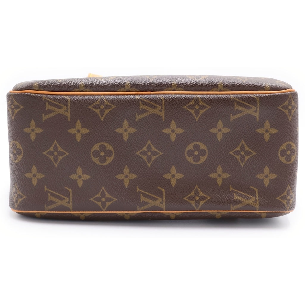 LOUIS VUITTON(ルイヴィトン) モノグラム シテMM PVC レザー ショルダーバッグ ブラウン M51182 レディース