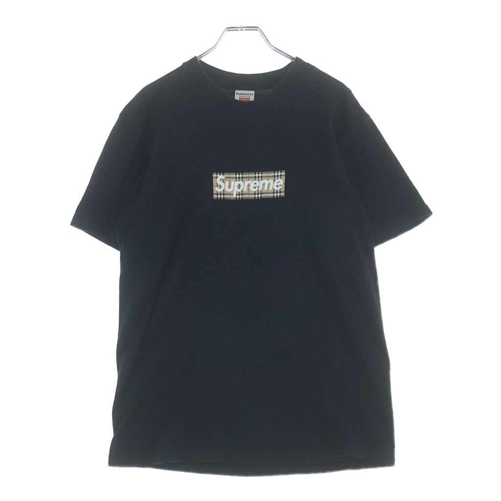 SUPREME(シュプリーム) Supreme × Burberry Box Logo Tee ボックスロゴ半袖Tシャツ ブラック #S