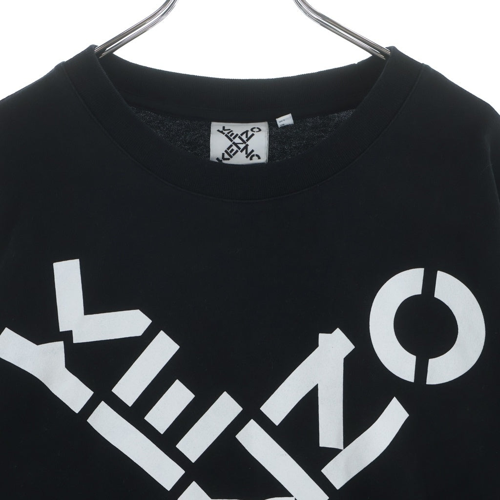 KENZO(ケンゾー) ロゴ プリントロングスリーブTシャツ ブラック #S