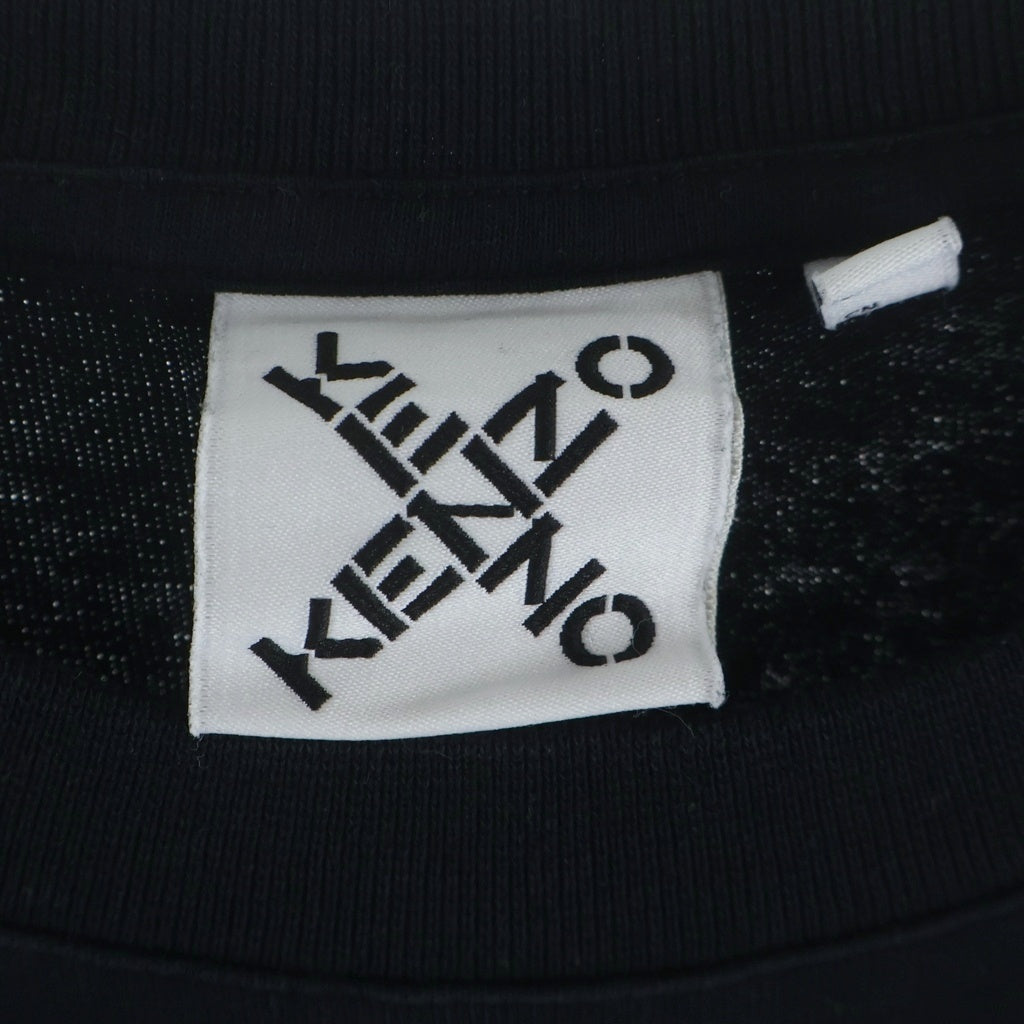KENZO(ケンゾー) ロゴ プリントロングスリーブTシャツ ブラック #S