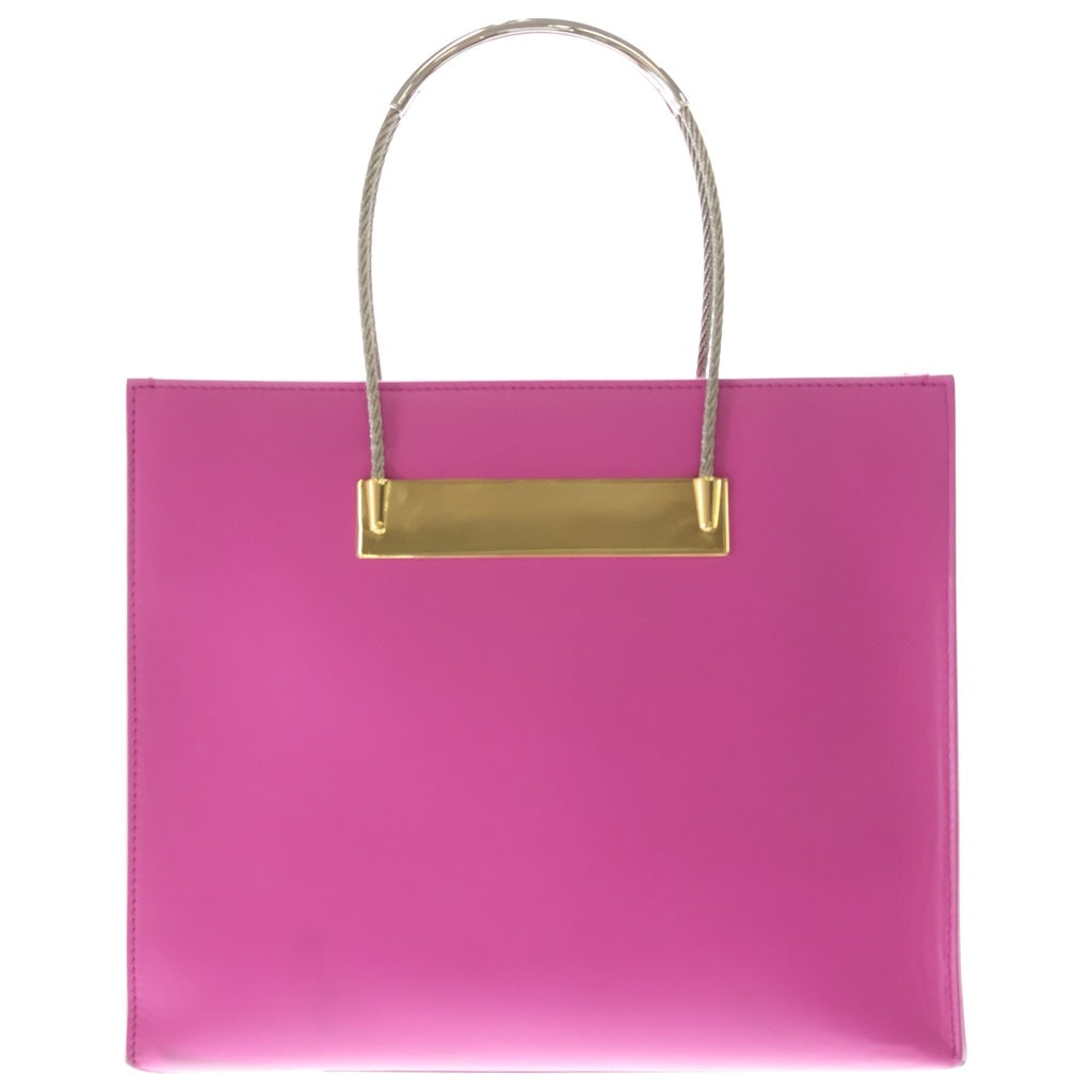BALENCIAGA(バレンシアガ) ケーブル 2wayショルダーバッグ ハンドバッグ ピンク レザー 571177 シルバー金具 レディース