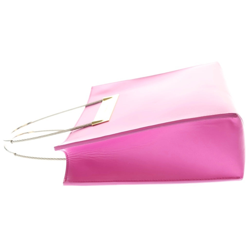 BALENCIAGA(バレンシアガ) ケーブル 2wayショルダーバッグ ハンドバッグ ピンク レザー 571177 シルバー金具 レディース