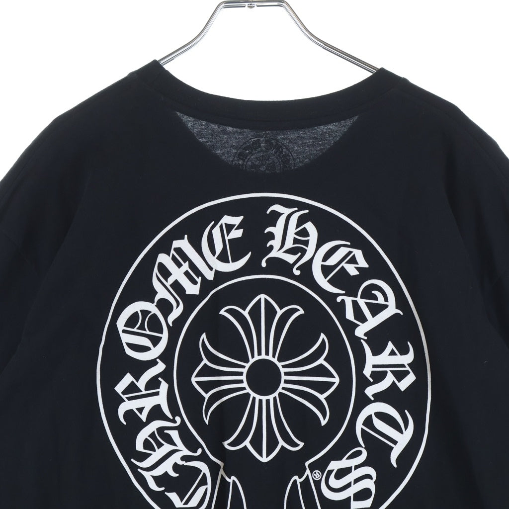 CHROME HEARTS(クロムハーツ) CH T-SHIRT バックホースシュープリント 半袖Tシャツ カットソー ブラック