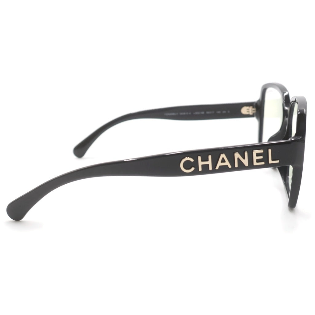 CHANEL(シャネル) スクエアシェイプ アイウェア サングラス ロゴ カラーレンズ ブラック 5408-S-A レディース