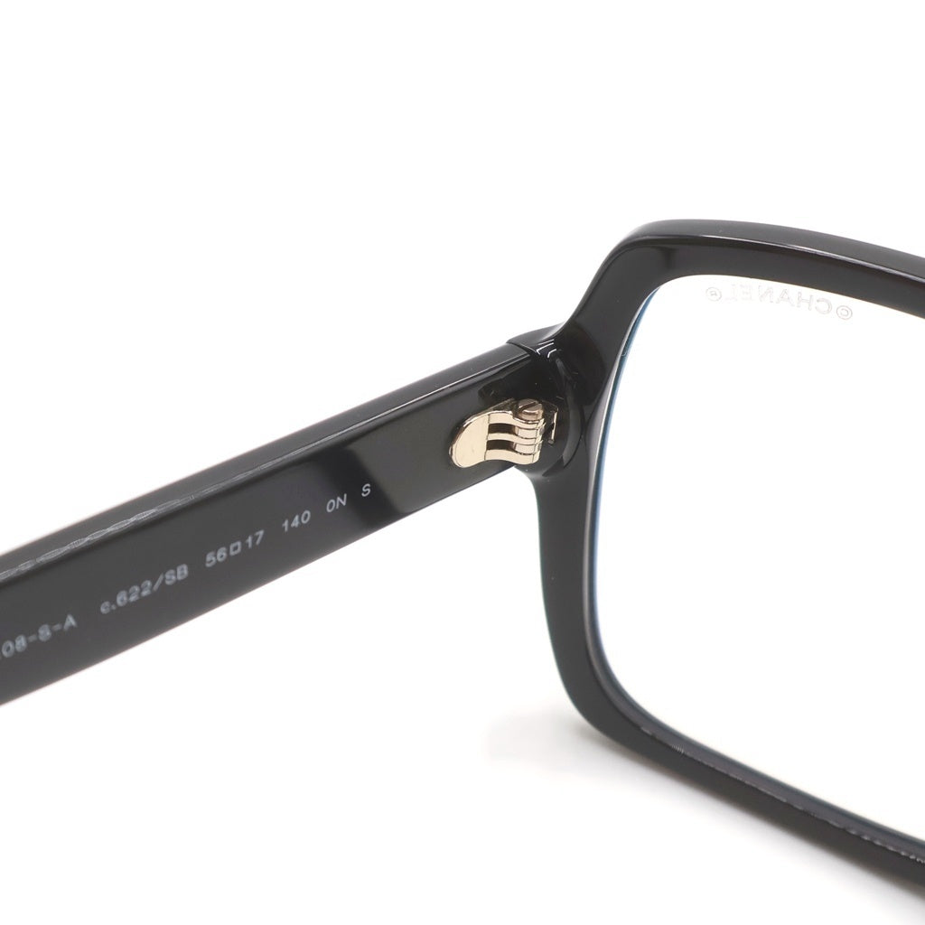 CHANEL(シャネル) スクエアシェイプ アイウェア サングラス ロゴ カラーレンズ ブラック 5408-S-A レディース