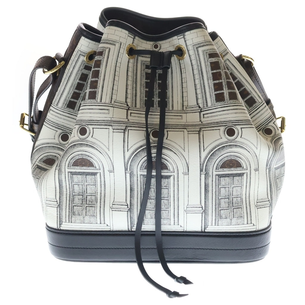LOUIS VUITTON(ルイヴィトン) フォルナセッティ ノエMM トートバッグ ワンショルダーバッグ ホワイト×ブラウン レザー×PVC M59105 ゴールド金具 レディース