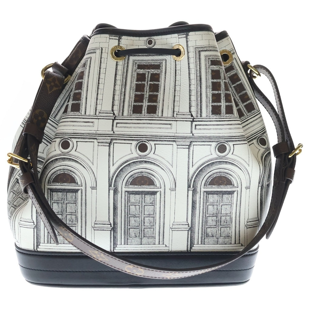 LOUIS VUITTON(ルイヴィトン) フォルナセッティ ノエMM トートバッグ ワンショルダーバッグ ホワイト×ブラウン レザー×PVC M59105 ゴールド金具 レディース