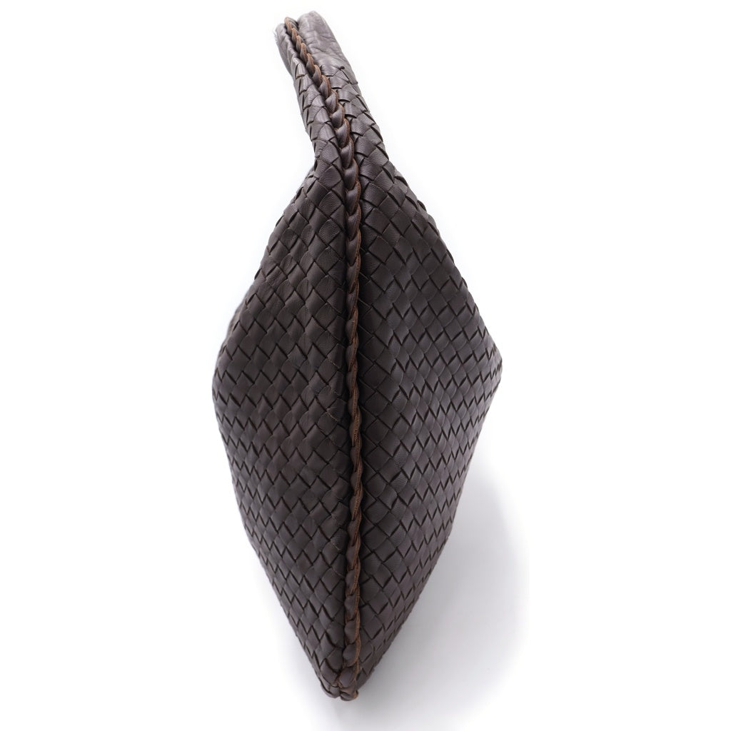 BOTTEGA VENETA(ボッテガヴェネタ) イントレチャート ホーボー ワンショルダーバッグ トートバッグ ハンドバッグ ブラウン レザー レディース