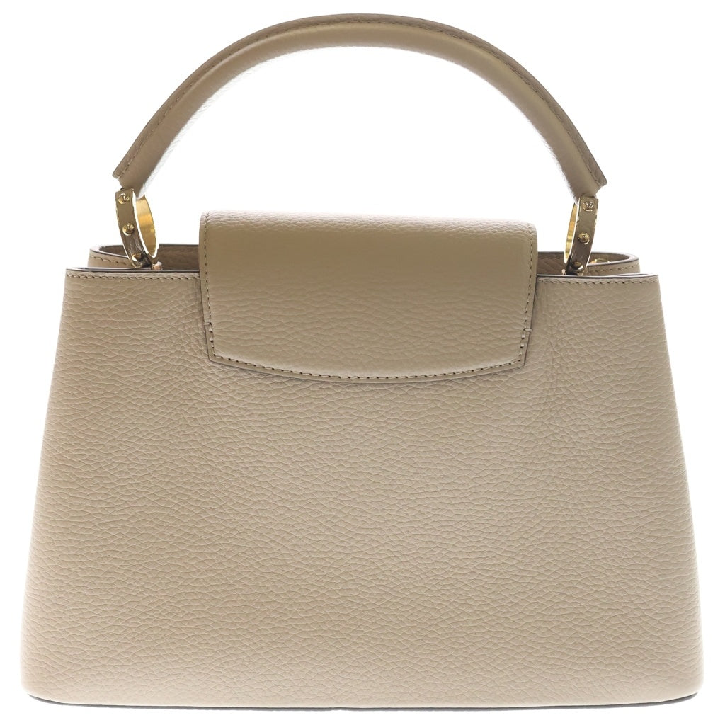LOUIS VUITTON(ルイヴィトン) カプシーヌMM ガレ トリヨンレザー ゴールド金具 2WAY ハンドバッグ ショルダーバッグ ICタイプ ベージュ M24745 レディース