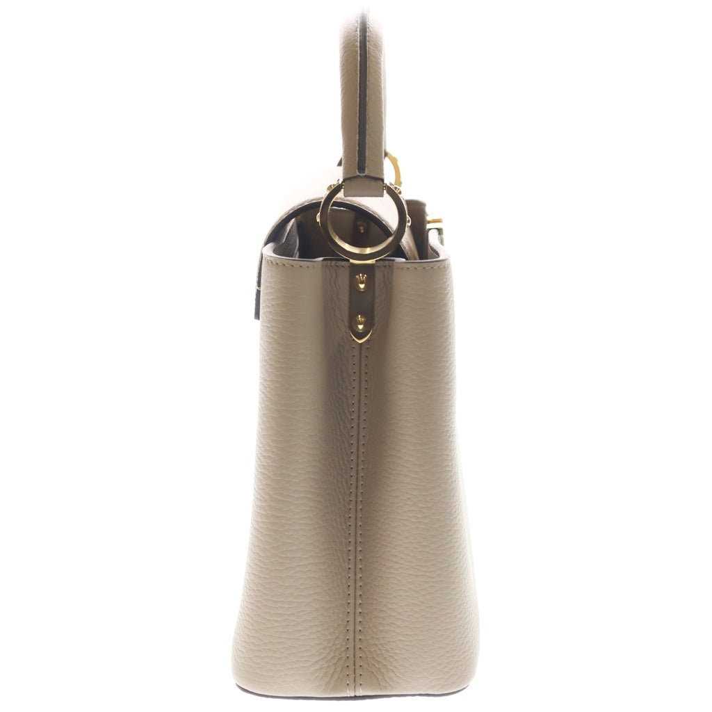 LOUIS VUITTON(ルイヴィトン) カプシーヌMM ガレ トリヨンレザー ゴールド金具 2WAY ハンドバッグ ショルダーバッグ ICタイプ ベージュ M24745 レディース