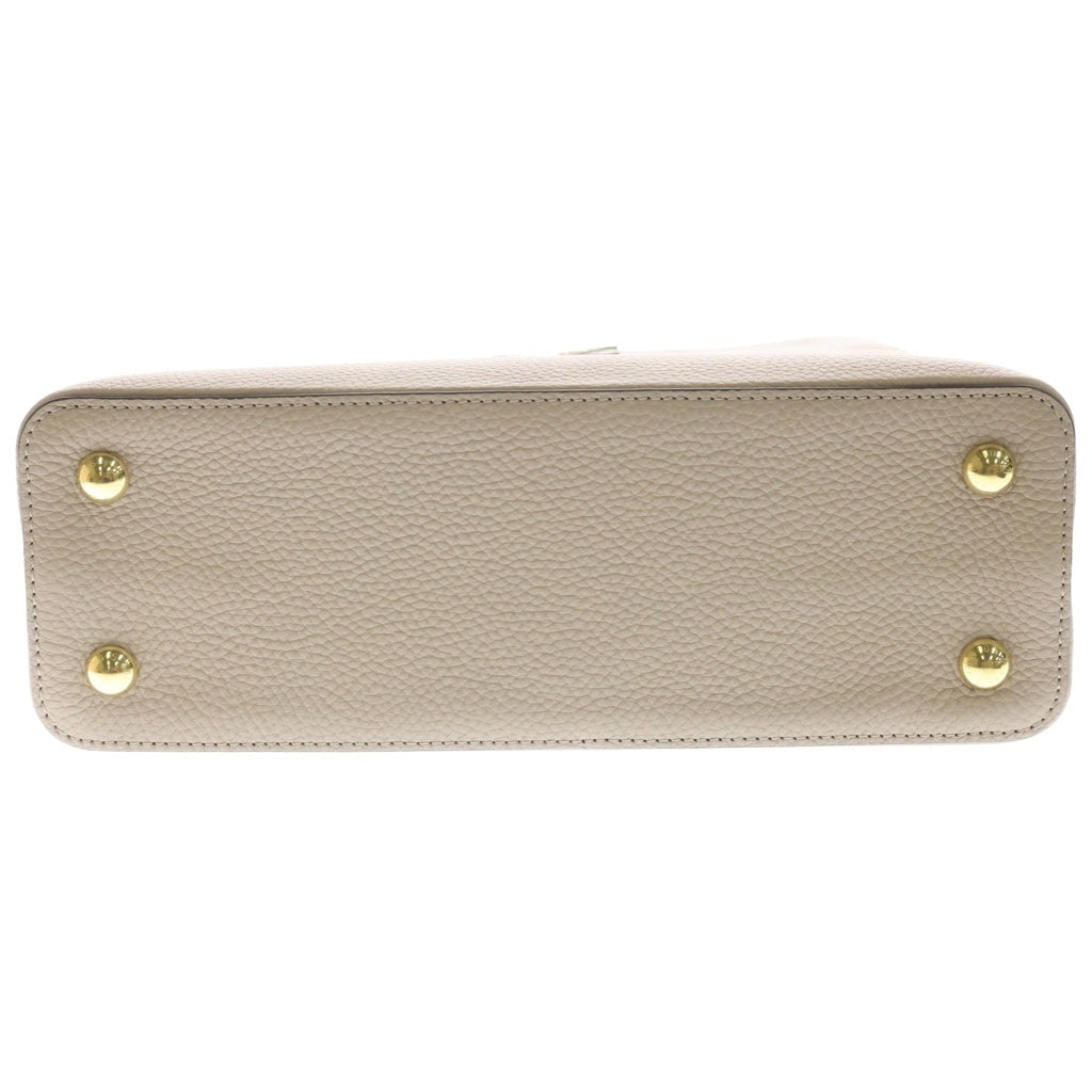 LOUIS VUITTON(ルイヴィトン) カプシーヌMM ガレ トリヨンレザー ゴールド金具 2WAY ハンドバッグ ショルダーバッグ ICタイプ ベージュ M24745 レディース