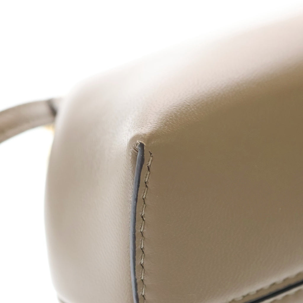 FENDI(フェンディ) ファースト スモール ショルダーバッグ ミニバッグ グレージュ レザー 8BP129 ゴールド金具 レディース