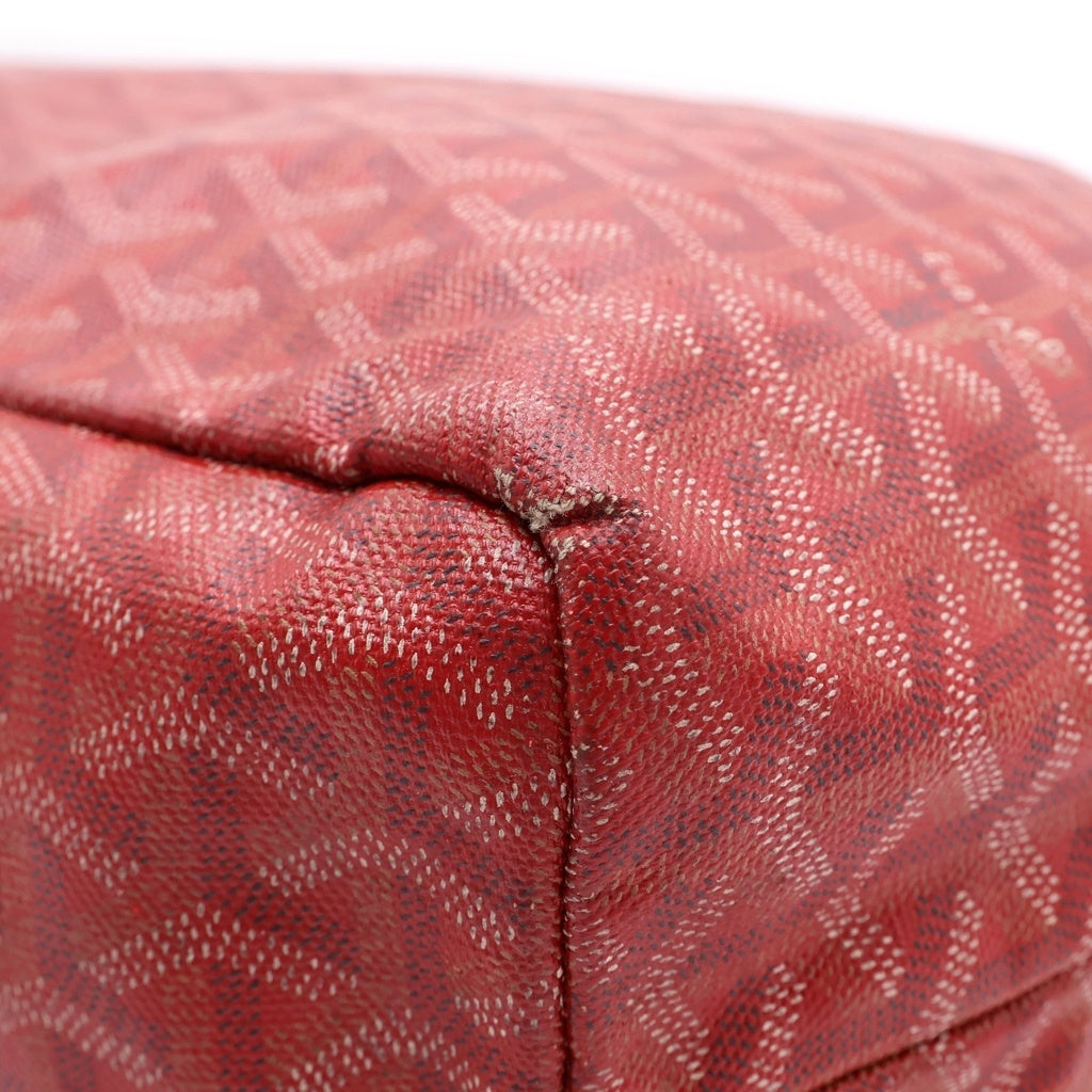 GOYARD(ゴヤール) サンルイPM トートバッグ ハンドバッグ レッド PVC レディース