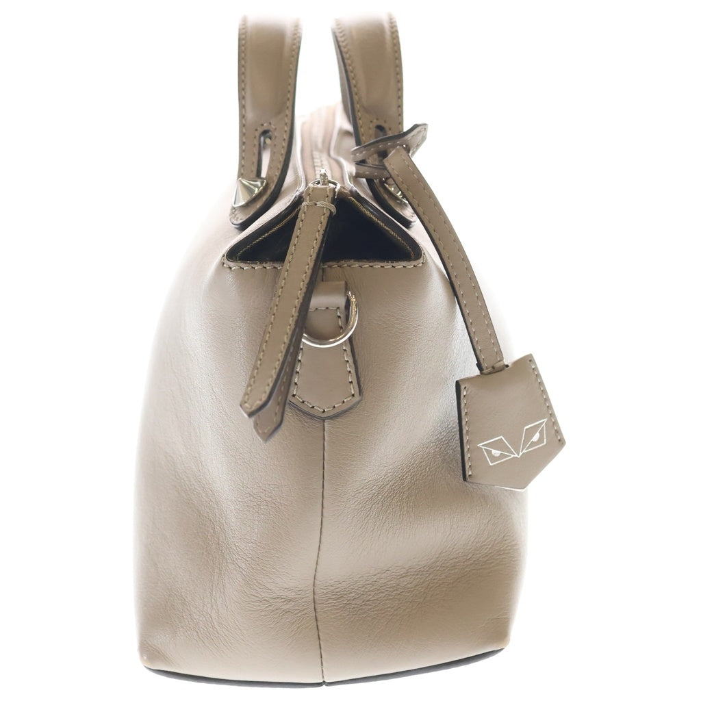 FENDI(フェンディ) バイザウェイ ミディアム レザー 2WAY ハンド ショルダーバッグ シルバー金具 ベージュ 8BL124 レディース