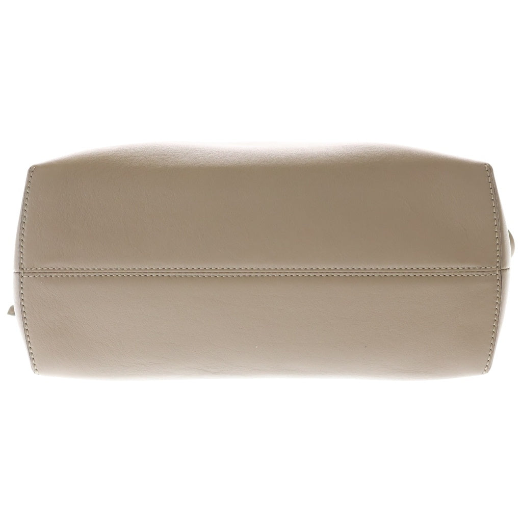 FENDI(フェンディ) バイザウェイ ミディアム レザー 2WAY ハンド ショルダーバッグ シルバー金具 ベージュ 8BL124 レディース