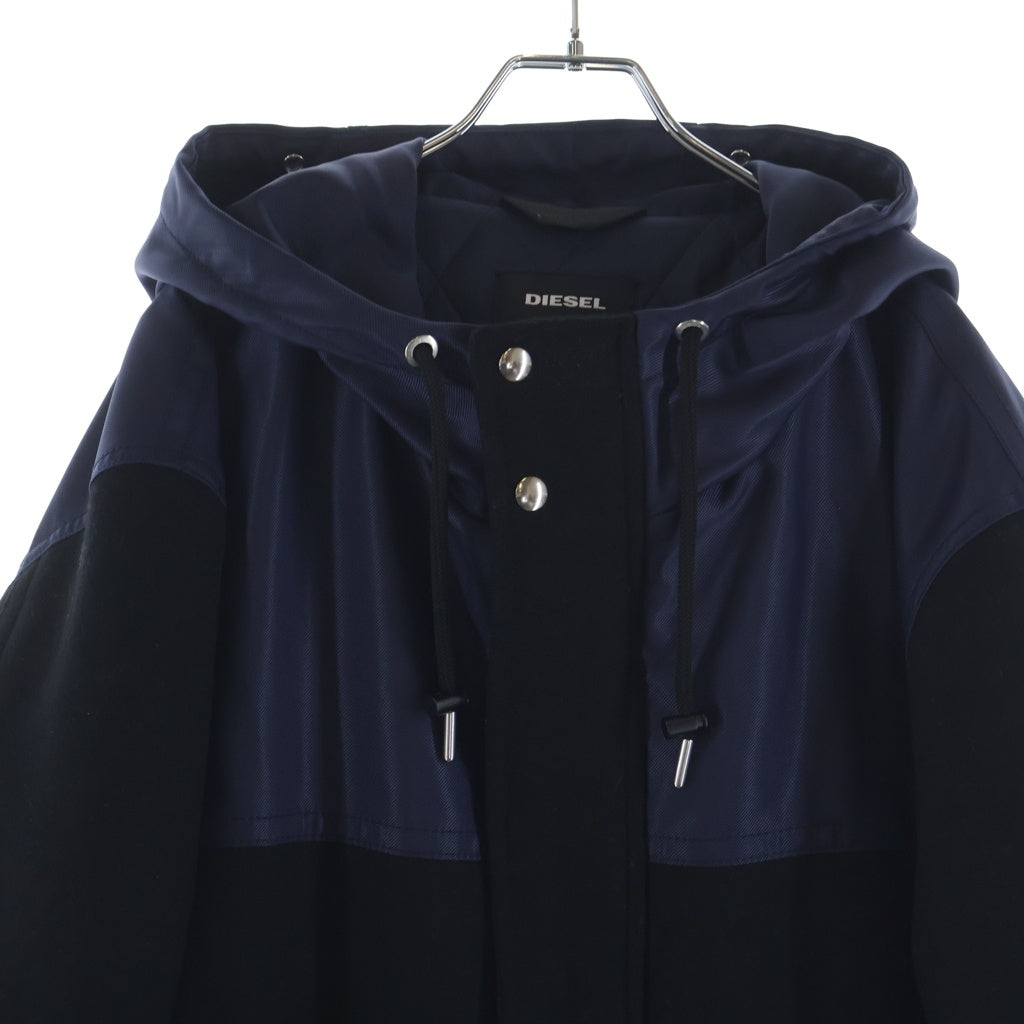 DIESEL(ディーゼル) バイカラージャケット ネイビー×ブラック #XL