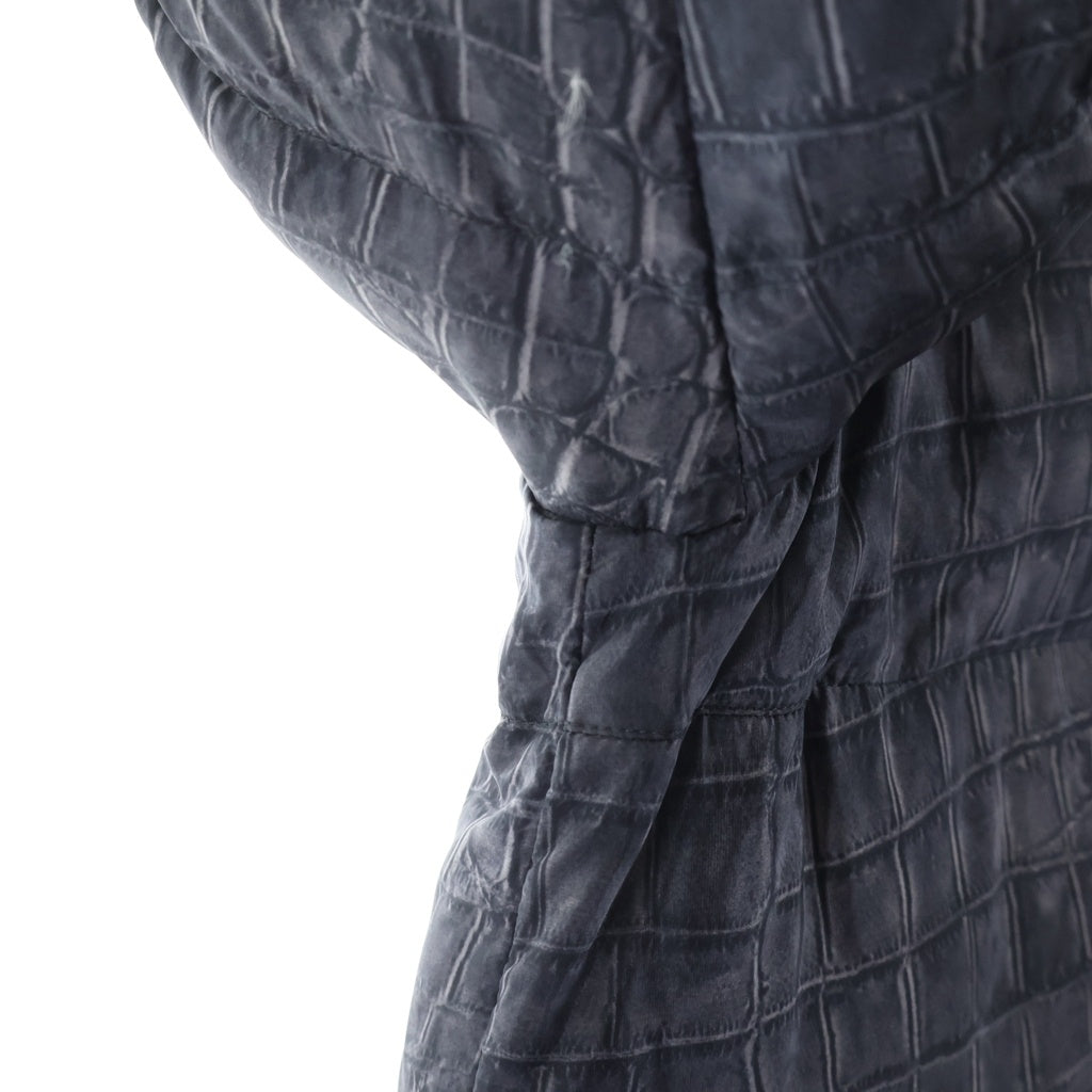 MONCLER(モンクレール) ALYSSA クロコプリント ダウンコート グレー #1 421934736400 レディース