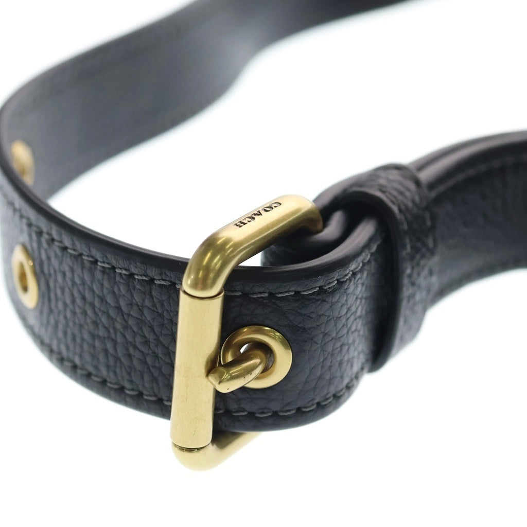 COACH(コーチ) タビー ショルダーバッグ ミニバッグ ブラック レザー CJ846 ゴールド金具 レディース