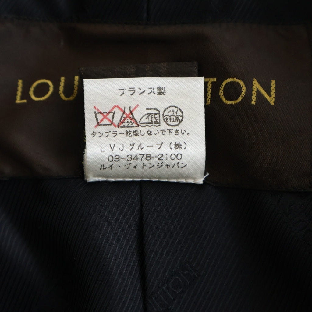 LOUIS VUITTON(ルイヴィトン) ウール ニット ショート丈 ジャケット #34 ブラック レディース